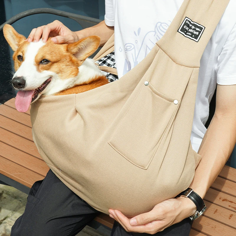 Bolsa de Ombro para Cães Pequenos e Gatos com Bolso de Armazenamento - Image 2