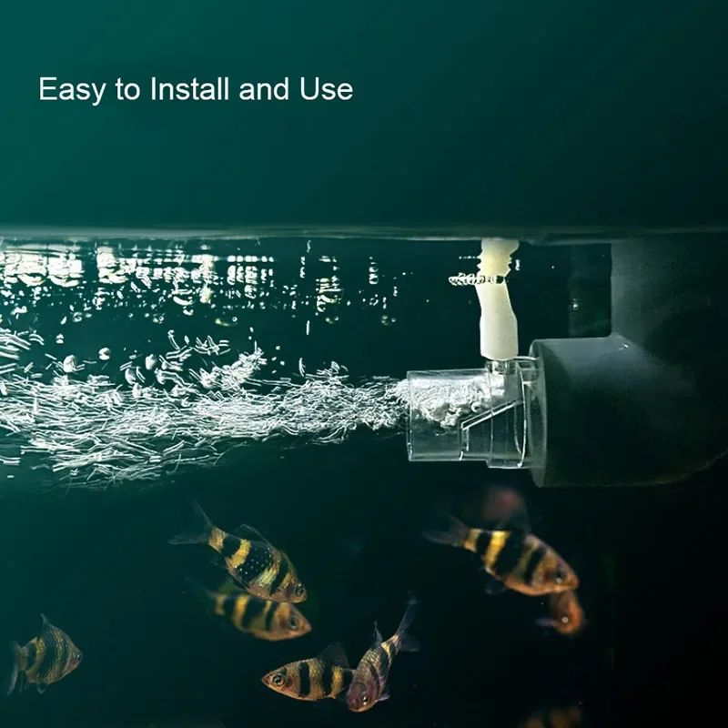 Bico de Saída para Aquário de Acrílico Transparente com Ventosa - Imagem 2