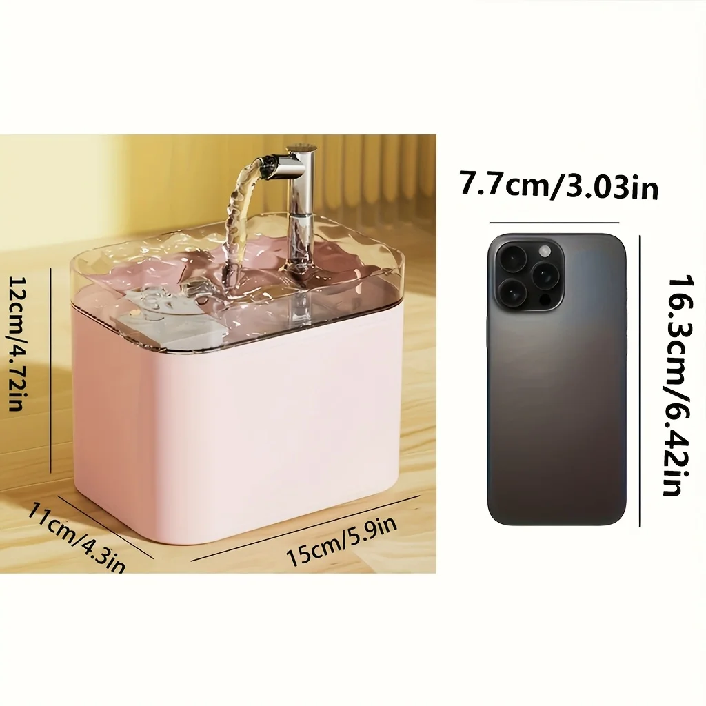 Bebedouro Automático para Gatos e Cães 1,5L com Fluxo Circulante - Imagem 6