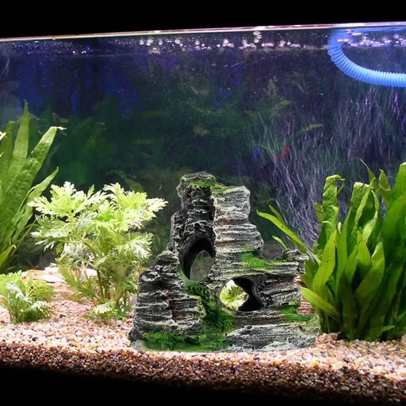 Decoração de Arenito para Aquário com Caverna para Abrigo de Peixes - Imagem 4