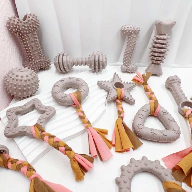 Brinquedos de Borracha para Cães Pequenos 4 Peças Interativos - Imagem 2