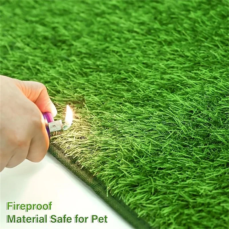 Almofada Sanitária de Grama Artificial para Cães Tamanho M Limpeza Fácil - Image 5