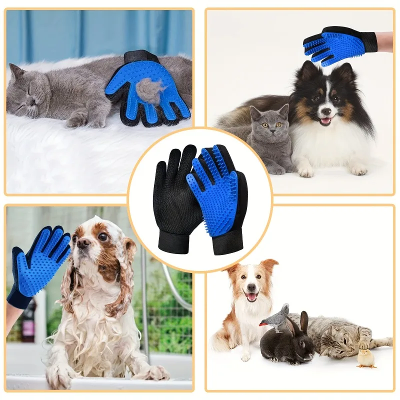 Luva Removedora de Pelos para Cães e Gatos de Silicone para Massagem - Imagem 6