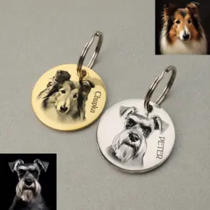 etiqueta de identificação para cães e gatos