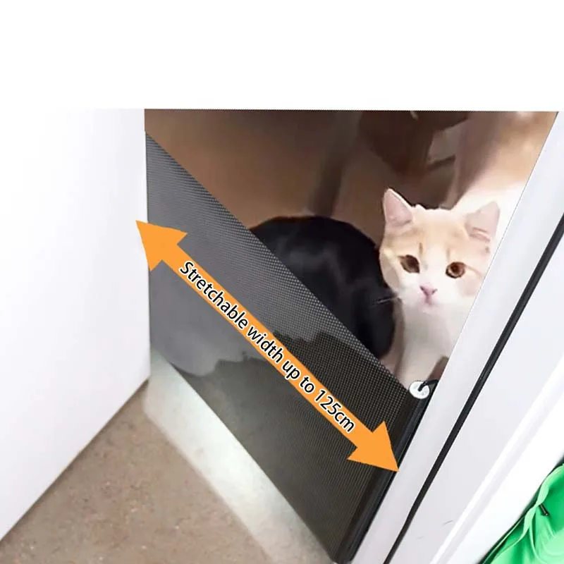 Portão Retrátil para Cães e Gatos até 124 cm, Enrola para Economizar Espaço - Imagem 4
