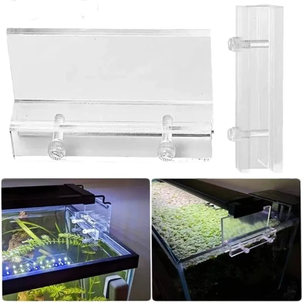 Suporte de Luz LED para Aquário de Acrílico Transparente sem Furos - Imagem 3