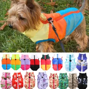 casaco para cães pequenos com zíper
