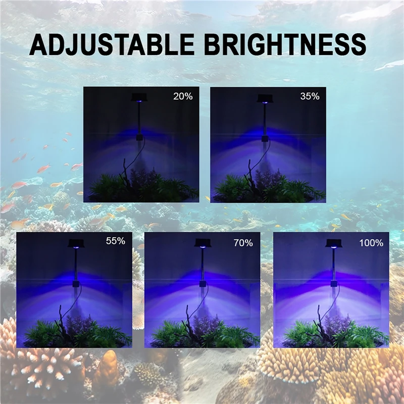 Luminária LED para Aquário 30W com Clip e Timer 3 Velocidades - Imagem 2