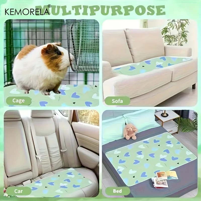 Almofada para Gaiola de Hamster e Coelhos Lavável 2 Peças - Image 3