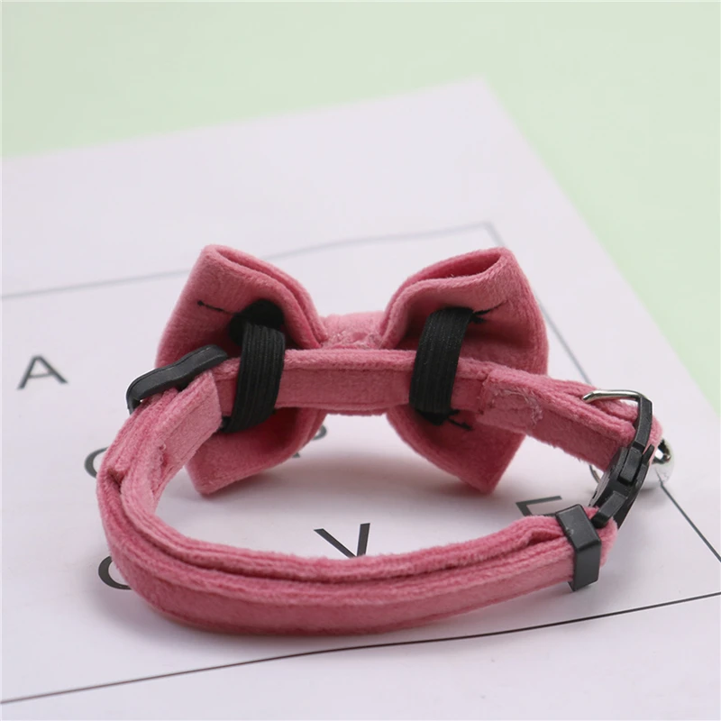 Coleira de Veludo para Gatos e Cães Pequenos Ajustável 22-32cm - Imagem 4