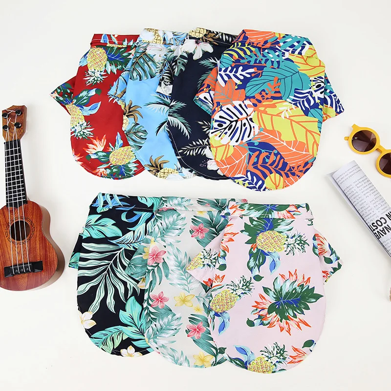 Camisa Floral Havaiana para Cães de Grande Porte Respirável - Image 2