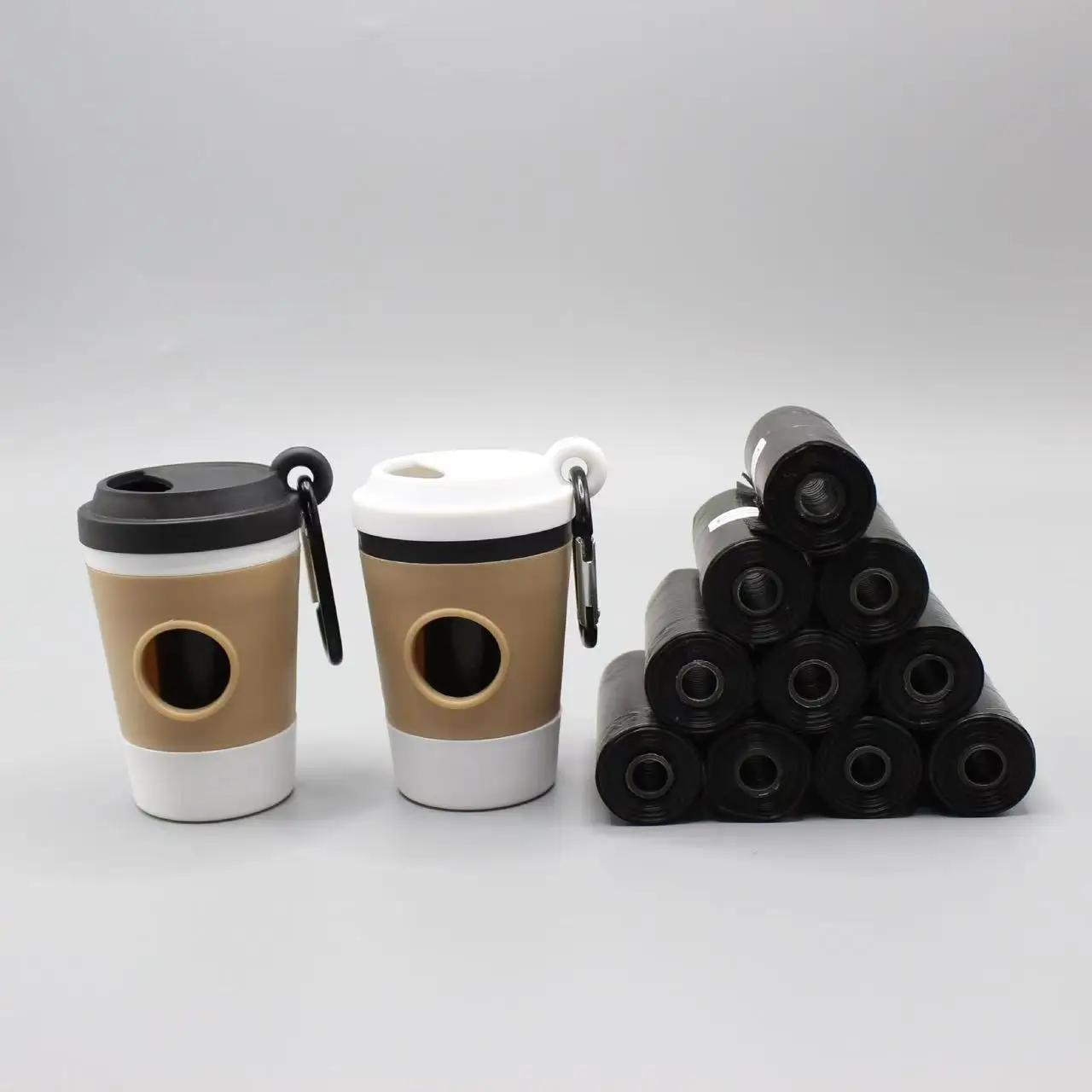Dispensador de Sacos Higiênicos para Cães Portátil 8x5 cm com Gancho - Imagem 5