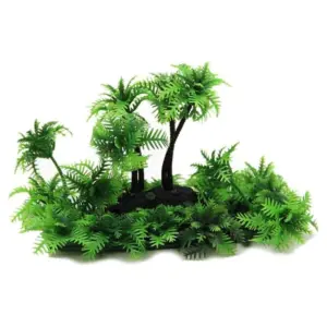 planta artificial para aquário coqueiro