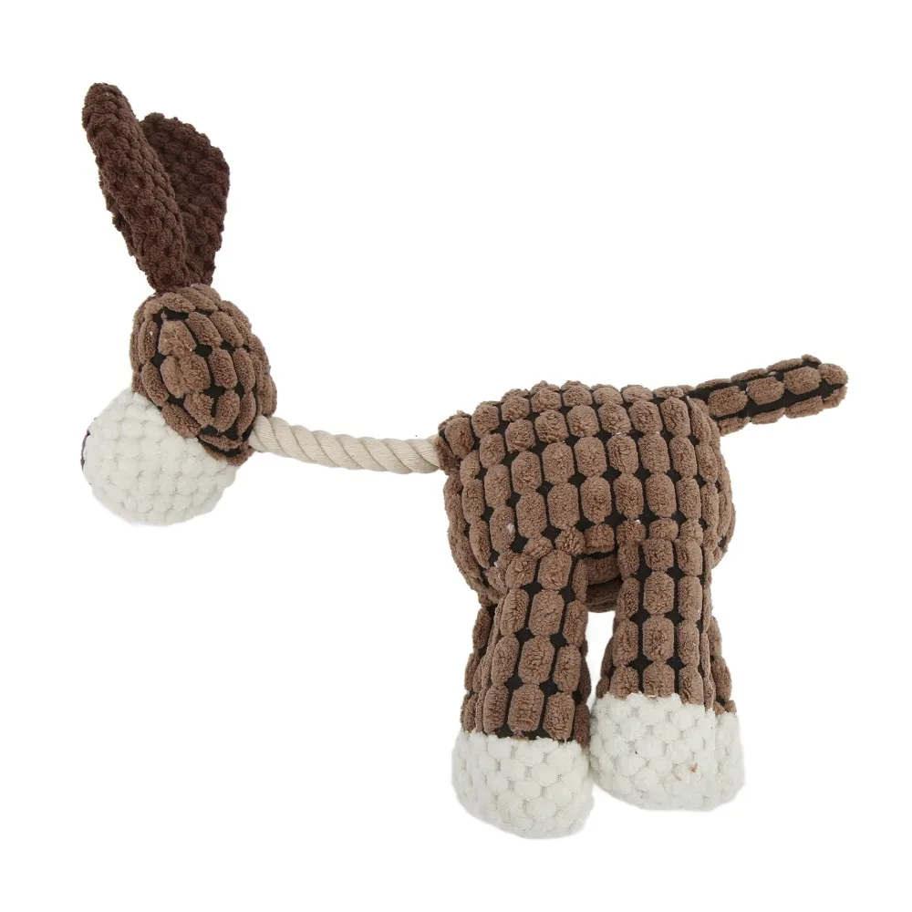 Brinquedo para Cães de Veludo com Apito e Textura Macia - Imagem 2