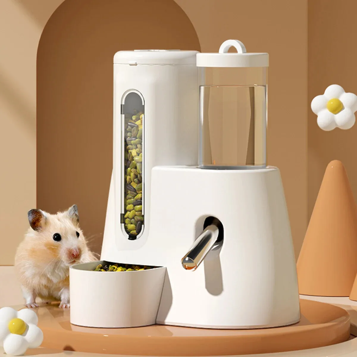 alimentador automático para hamster