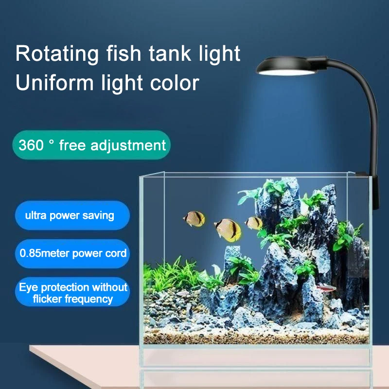 Luminária LED USB para Aquário 5W com Haste Flexível 360° - Imagem 5