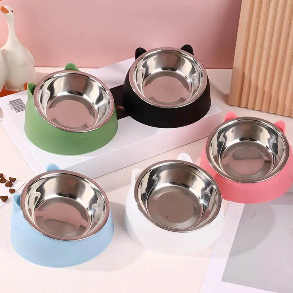 Tigela para Gatos e Cães em Aço Inoxidável com Inclinação de 15 Graus - Imagem 2