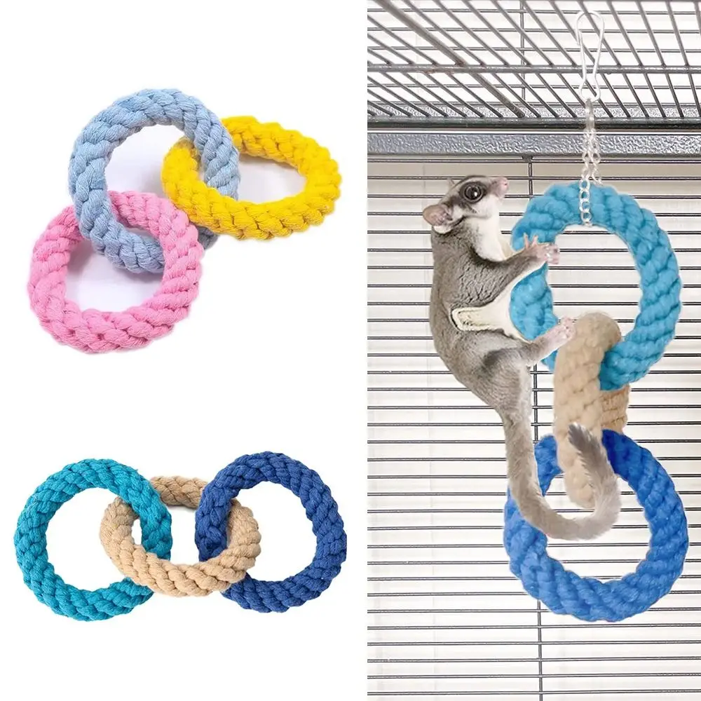 Brinquedo de Escalada para Hamster de Corda de Algodão para Gaiola - Imagem 2