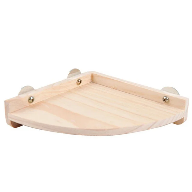 Plataforma de Madeira para Pássaros e Roedores, 10 cm, Encaixe na Gaiola - Image 6