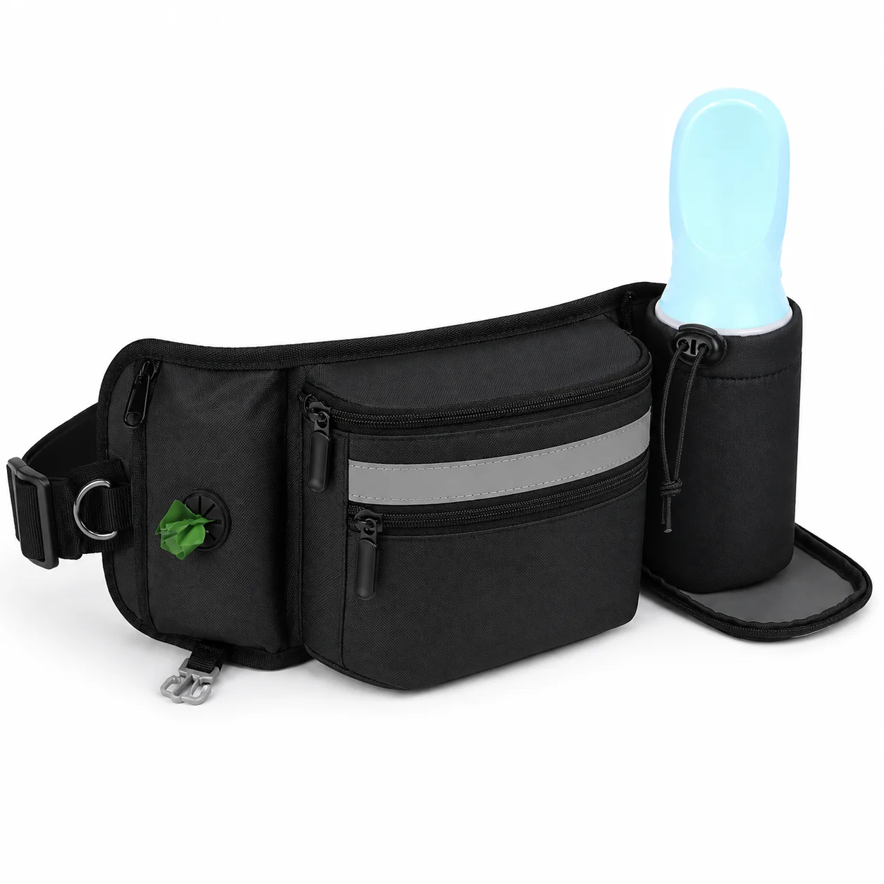 Bolsa de Cintura para Cães com Dispensador de Sacos e Suporte de Garrafa - Imagem 6