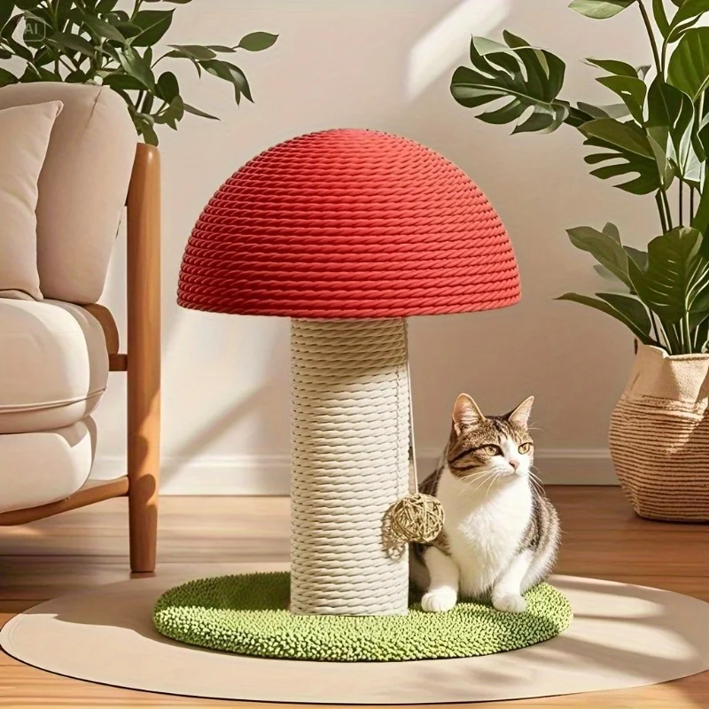 Arranhador Cogumelo para Gatos com Almofada de Sisal - Imagem 3
