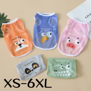 colete para cães e gatos de malha estampada