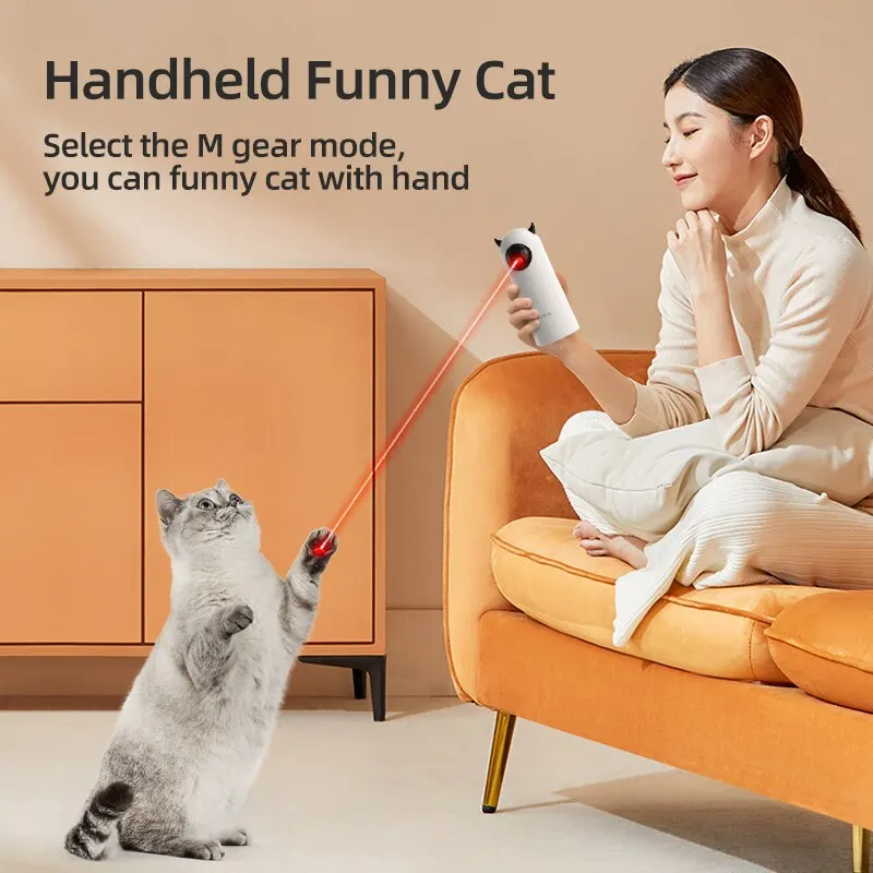 Brinquedo Laser para Gatos Rojeco LED Automático Interativo - Imagem 3
