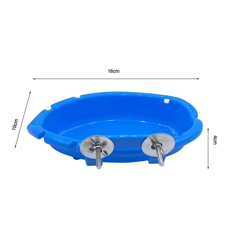 Banheira para Pássaros Azul de PP para Gaiola 18 cm - Imagem 6