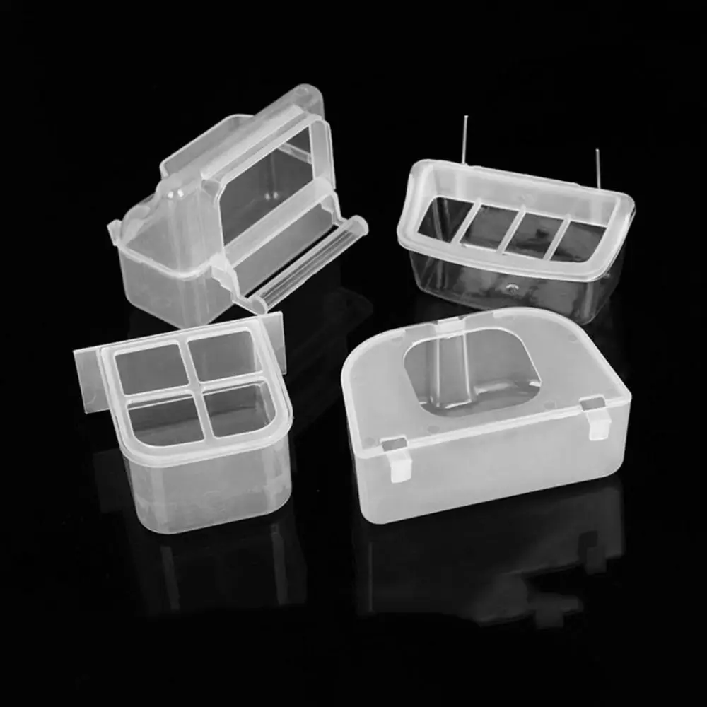 Alimentador para Pássaros com Encaixe na Gaiola para Papagaios Transparente - Imagem 4