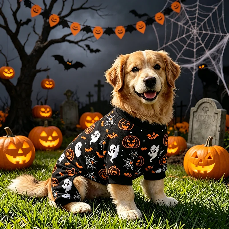 pijama de halloween para cães