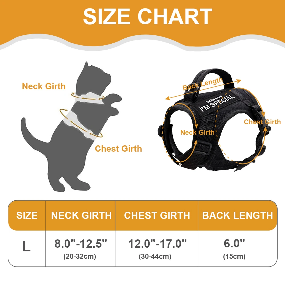Colete Tático para Gatos e Cães Pequenos de Nylon Acolchoado - Image 6