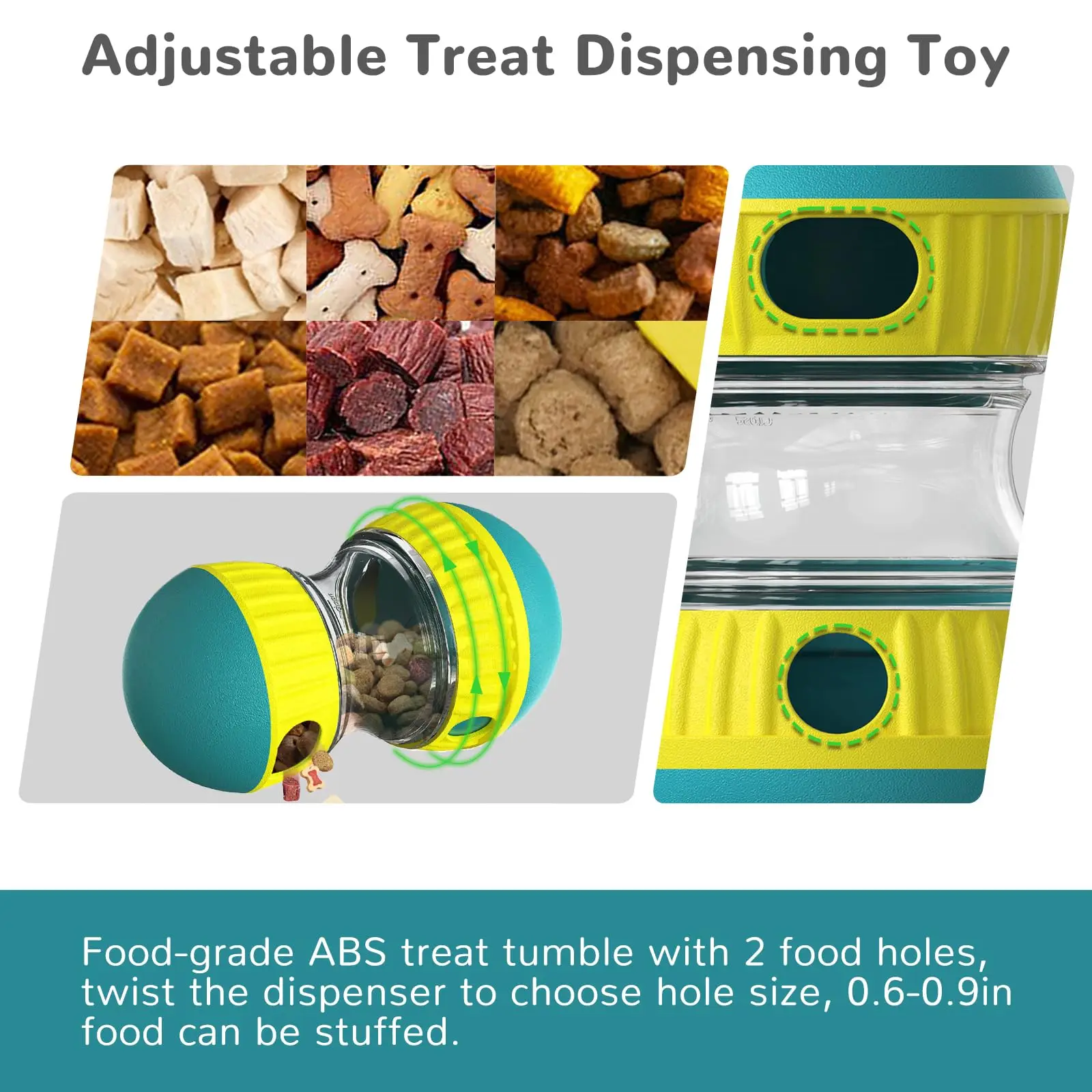 Brinquedo Quebra-Cabeça para Cães com Dispensador de Alimentos Ajustável - Imagem 4