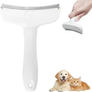 escova desembaraçadora v-tooth para cães e gatos