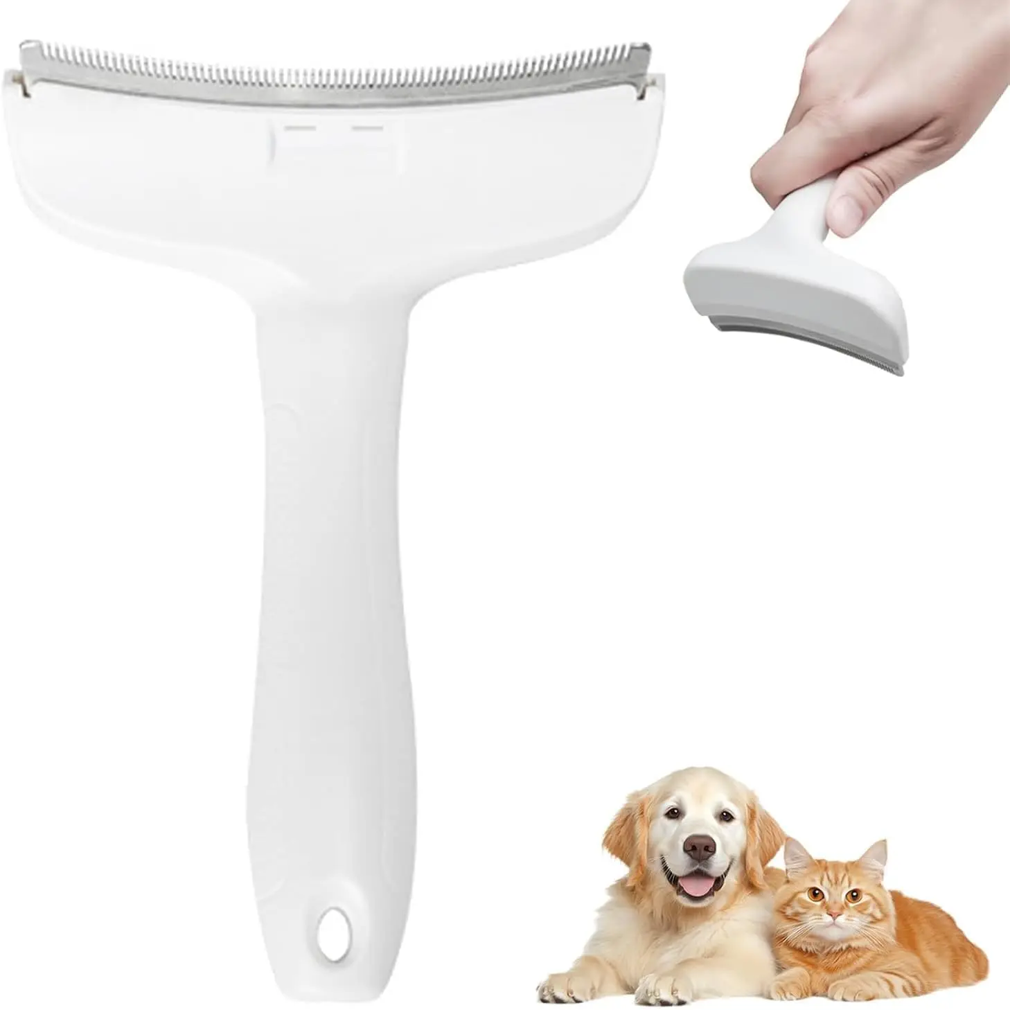 escova desembaraçadora v-tooth para cães e gatos
