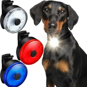 coleira de led usb recarregável para cães
