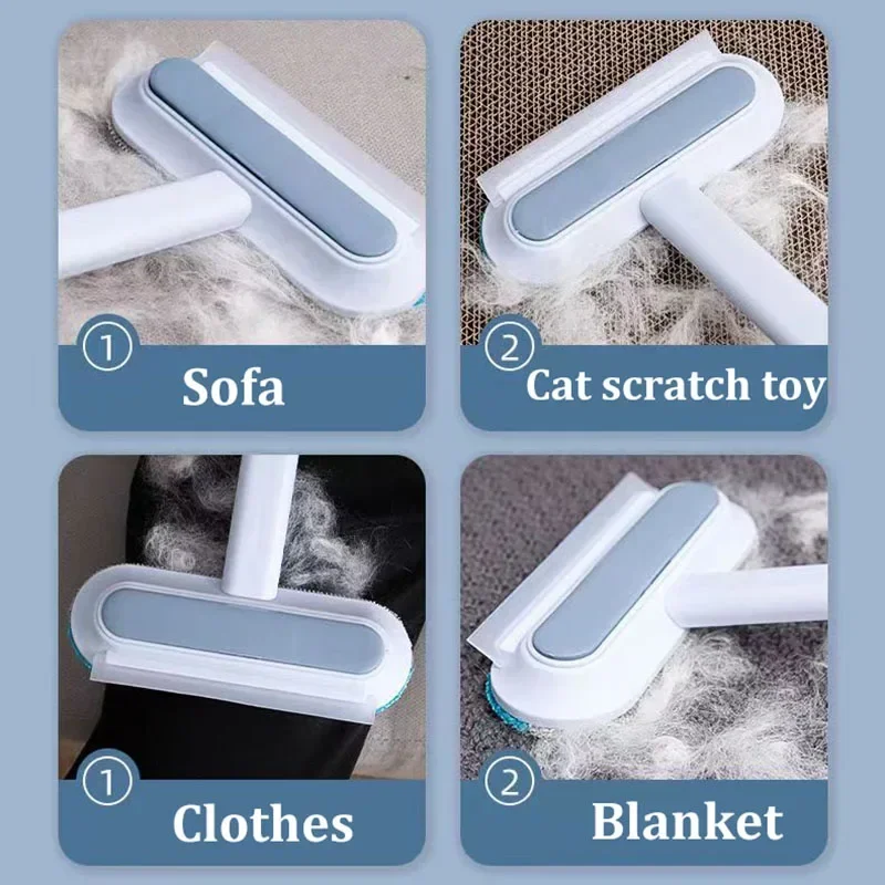Removedor de Pelos para Cães e Gatos Dupla Face para Sofá - Imagem 4