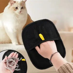 luva removedora de pelos para gatos e cães