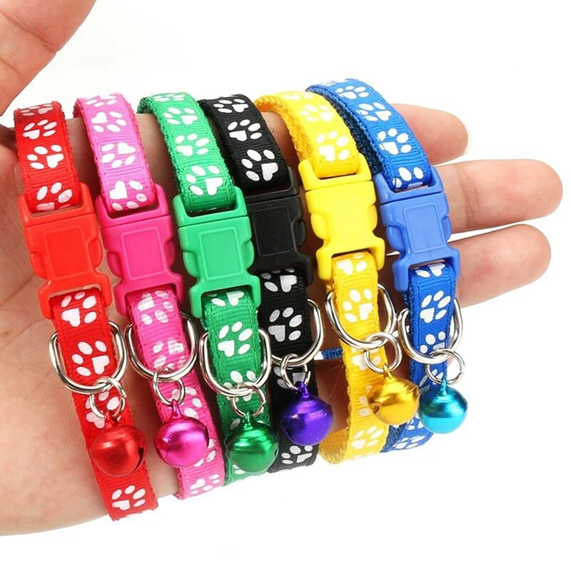 Coleira para Gatos e Cães Pequenos Ajustável 19-32 cm com Sino e Refletiva - Imagem 2