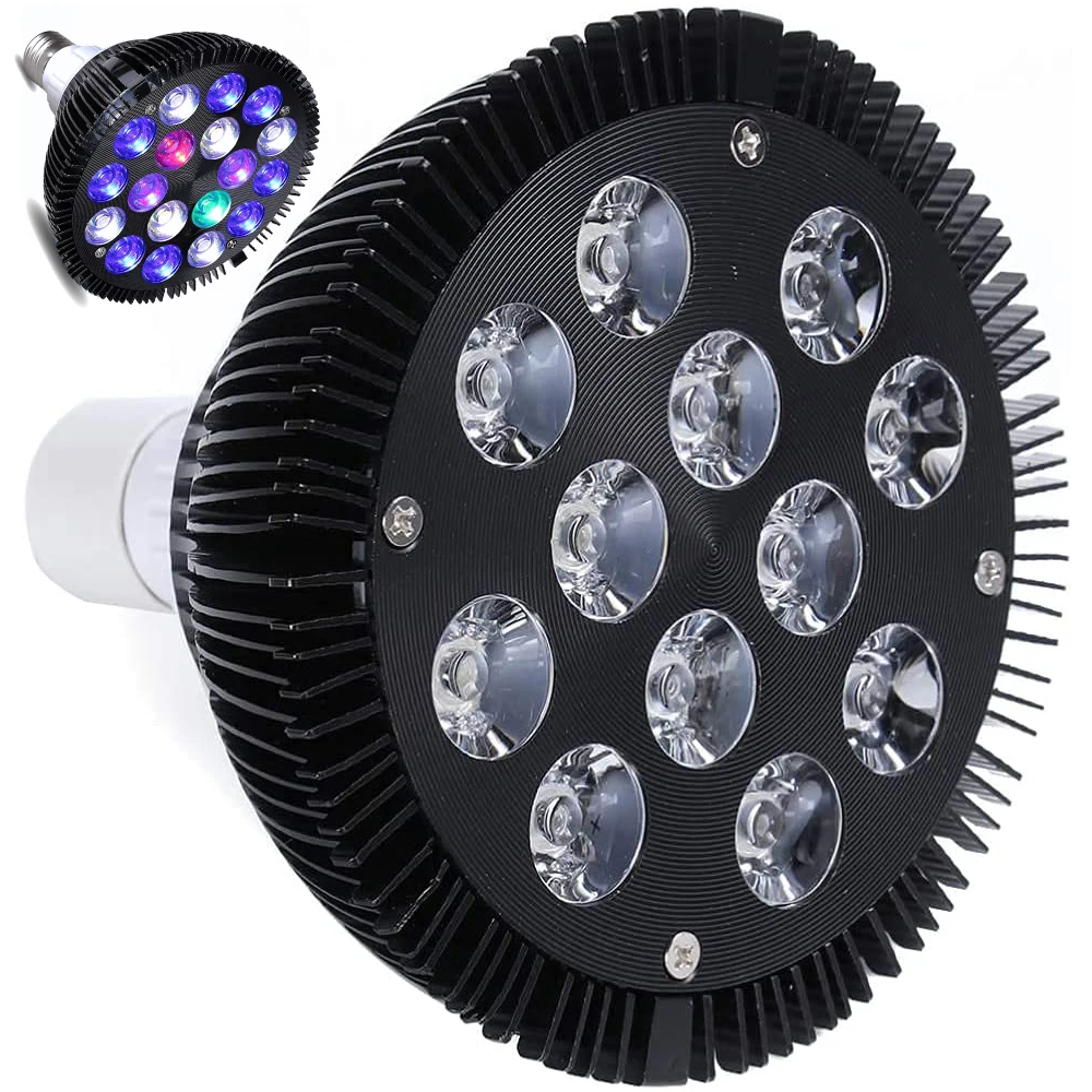 Lâmpada LED para Aquário PAR38 54W Bivolt Espectro Completo - Imagem 2