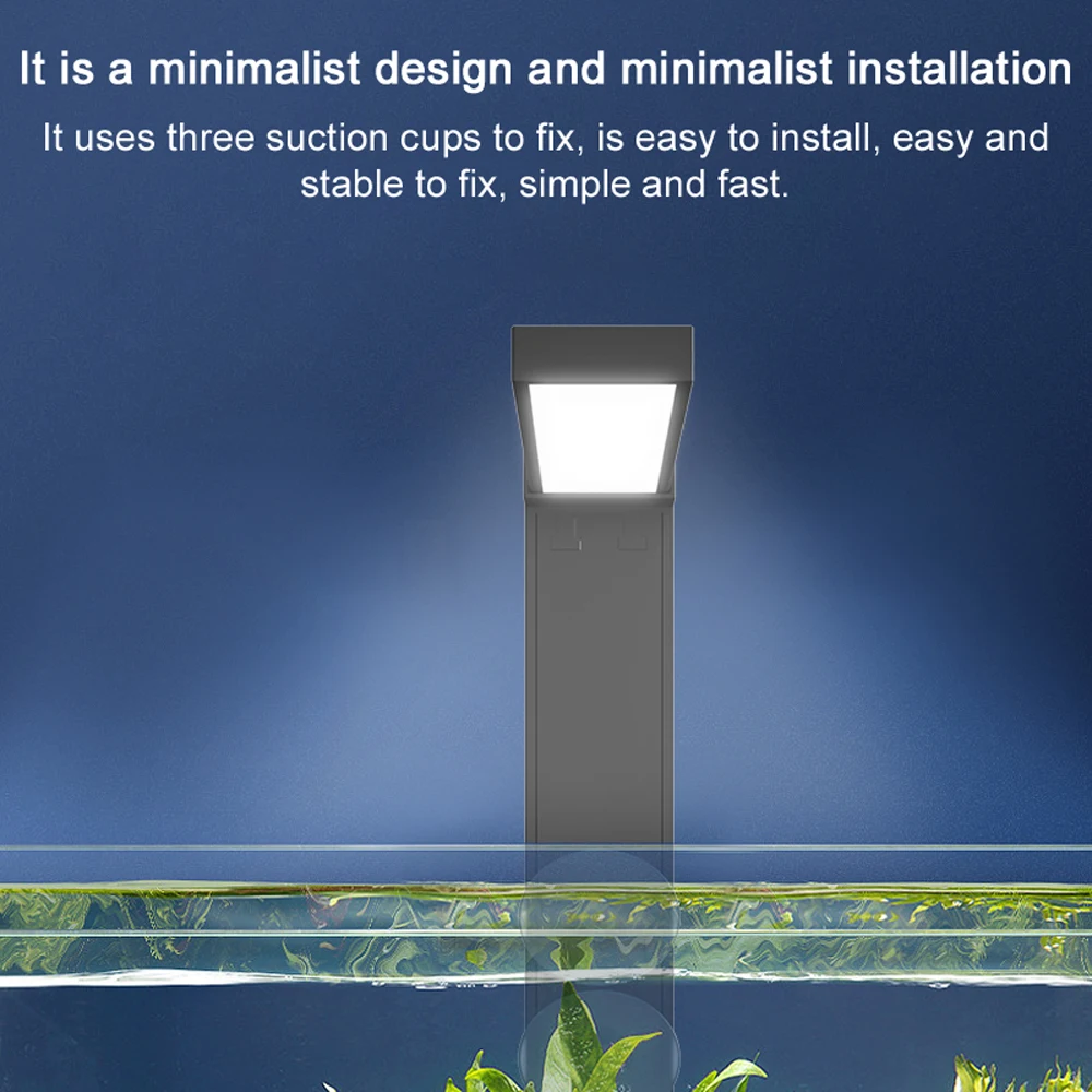 Luminária de LED para Aquário Pequeno com Modo Duplo e Ventosas - Imagem 5
