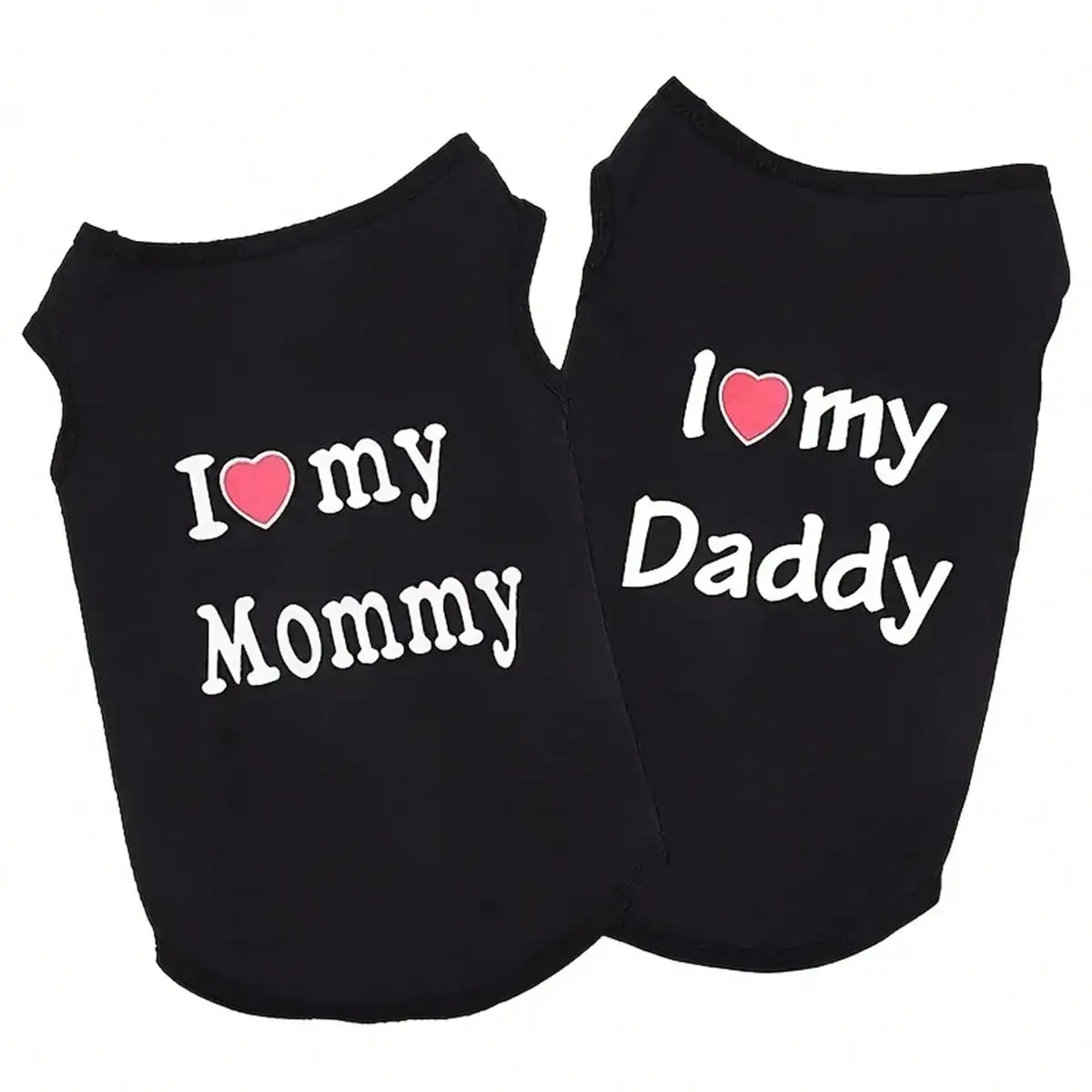 Colete para Cães "I Love My Daddy" de Verão Sem Mangas - Imagem 5