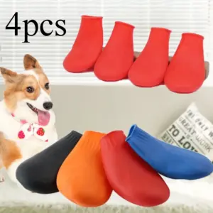 sapatos impermeáveis de borracha para cães