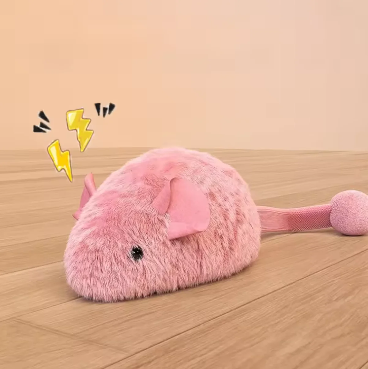 Brinquedo de Pelúcia Gato Rato Simulação Interativo para Gatinhos - Imagem 4
