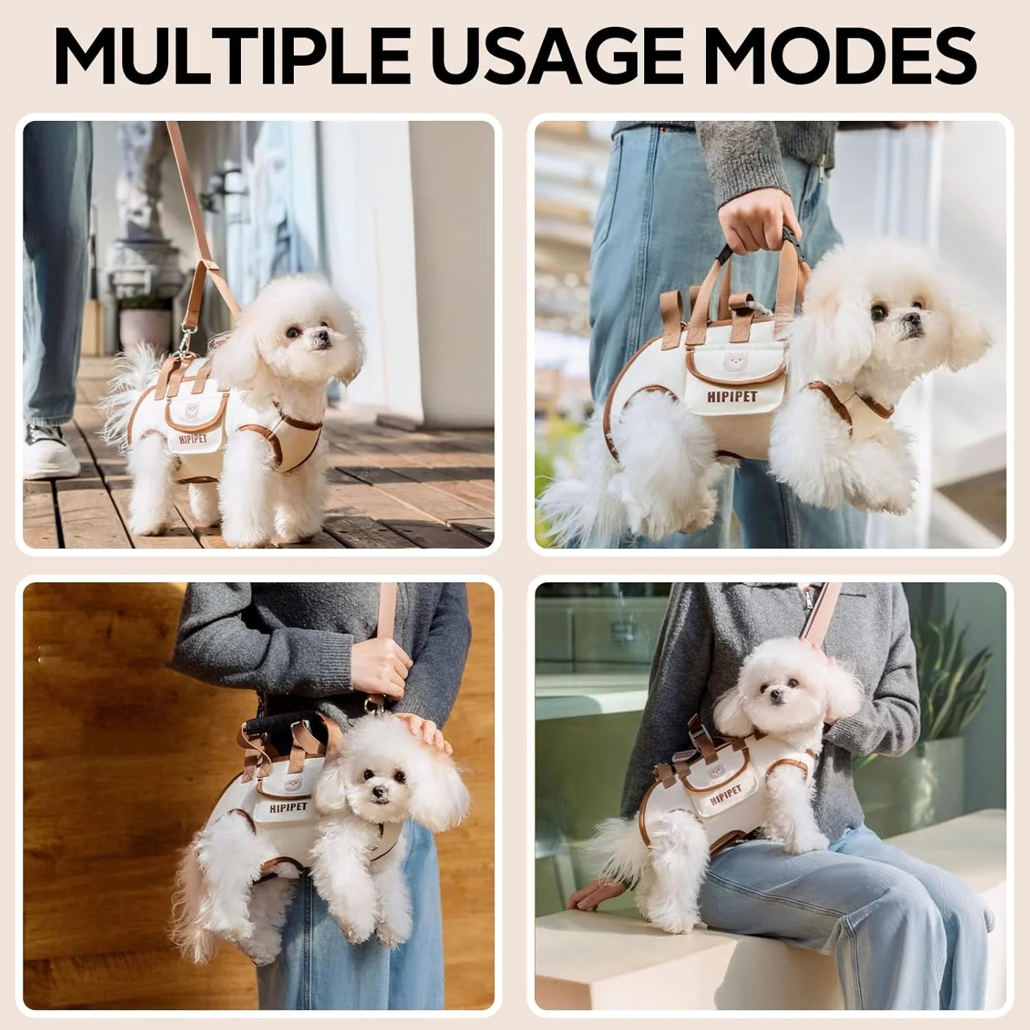 Mochila para Cães Pequenos e Médios com Alça Acolchoada - Imagem 6