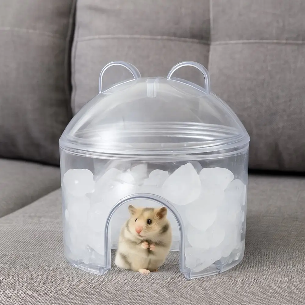 Casa para Hamster de PET Transparente com Compartimento para Gelo - Imagem 5