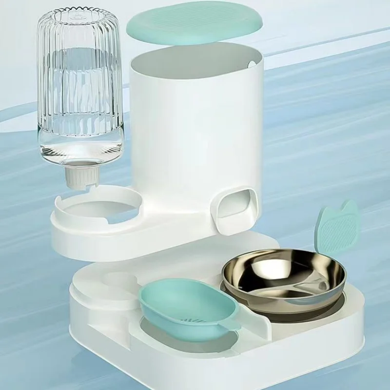 Alimentador Automático para Cães e Gatos com Tigela Integrada Azul - Imagem 5