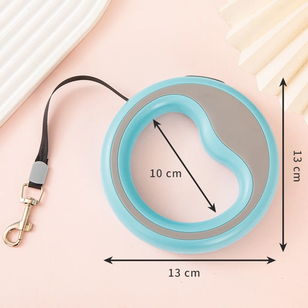 Coleira Retrátil para Cães com Alça em Loop e Design Antienrolamento - Imagem 6