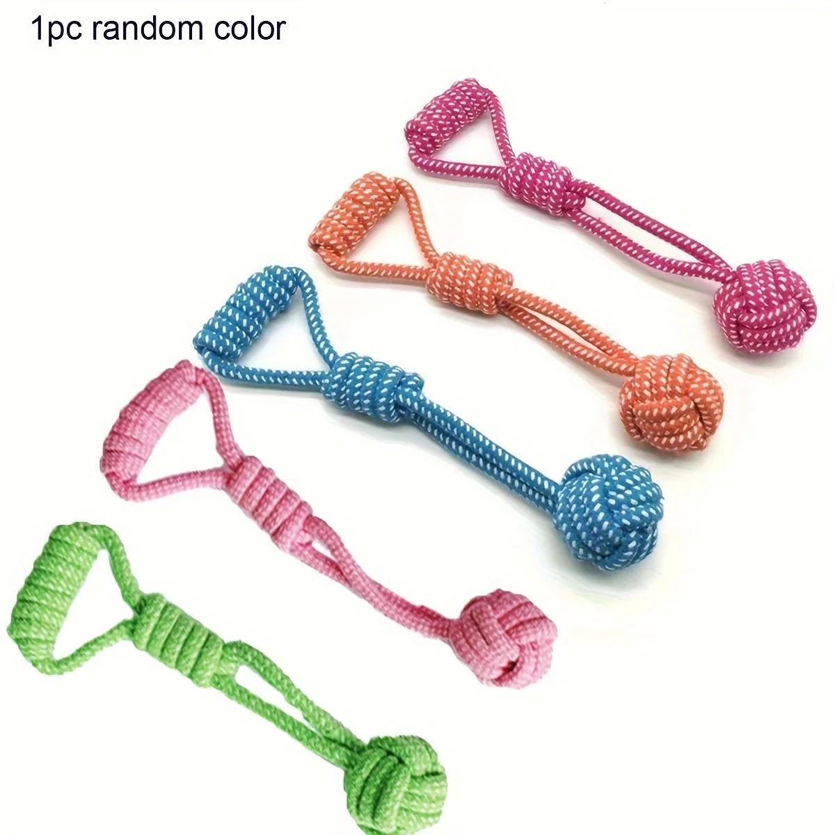 Brinquedo de Corda para Cães com Bola para Treino e Reboque - Imagem 3