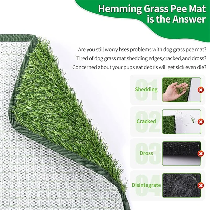 Almofada de Grama Artificial para Cães Fácil de Limpar - Imagem 4