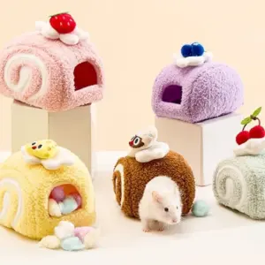 ninho de pelúcia para hamster